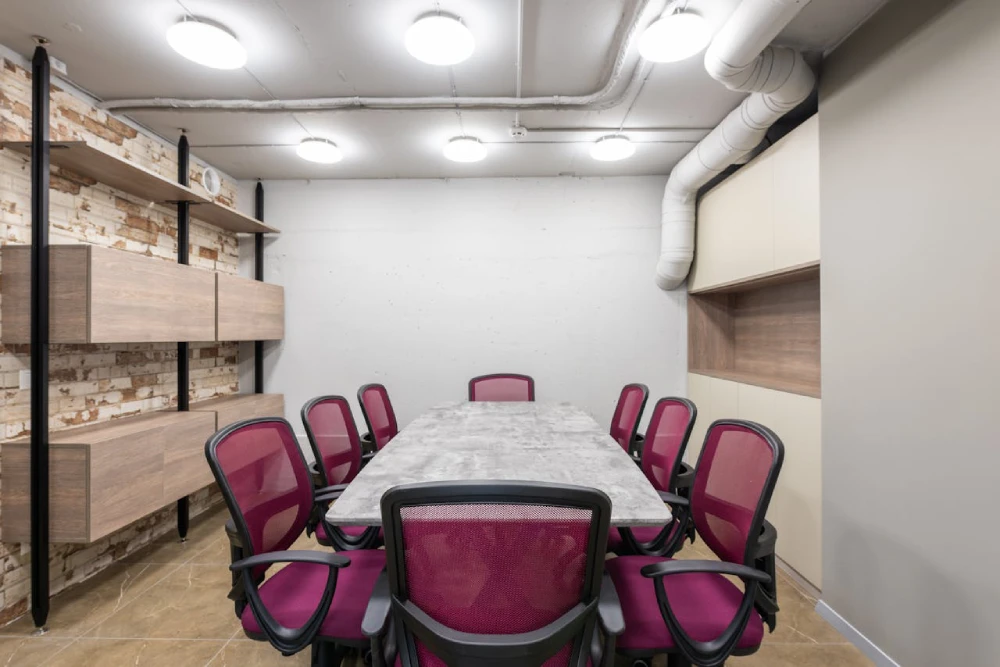 conference tables and work stations
